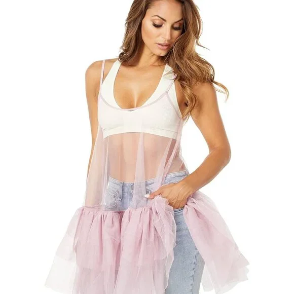 FREE PEOPLE Orchid Dust Push Send Mini Slip - Picture 3 of 4